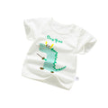 Wholesale baby short-sleeve t-shirts: 100% cotton crew neck printed tops for boys and girls - summer a-grade base layers