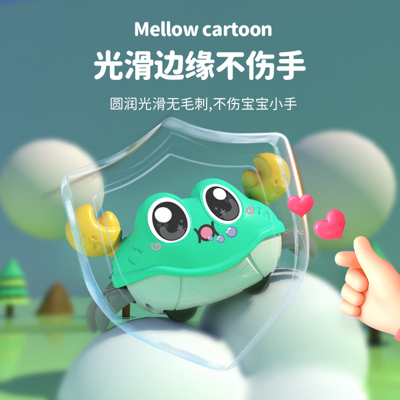 Kids' two-way pull-back car - durable, inertia-powered, crab-themed toy for baby boys - educational crawling cartoon toy