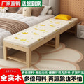 Solid wood spliced bed, queen size, extra wide side bed with guardrail, home baby crib, boy girl baby children's bed