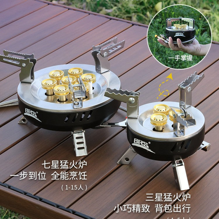 Brother jiedeng brs-207 seven-star outdoor stove brs-203 cassette stove fierce fire portable camping style liquefied gas stove