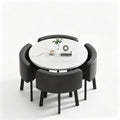 Scandinaviancasual negotiation table and chair combination commercial reception room imitation rock slab reception negotiation table in stock quick delivery dining table and chairs