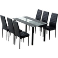 Export italian tempered glass dining table accessible luxuryfor homesmall apartment dining table rectangular dining table and chair combination