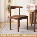 Dining chair for home dining table and chair scandinavian restaurant backrest stool modern rental house imitation solid wood iron horn chair