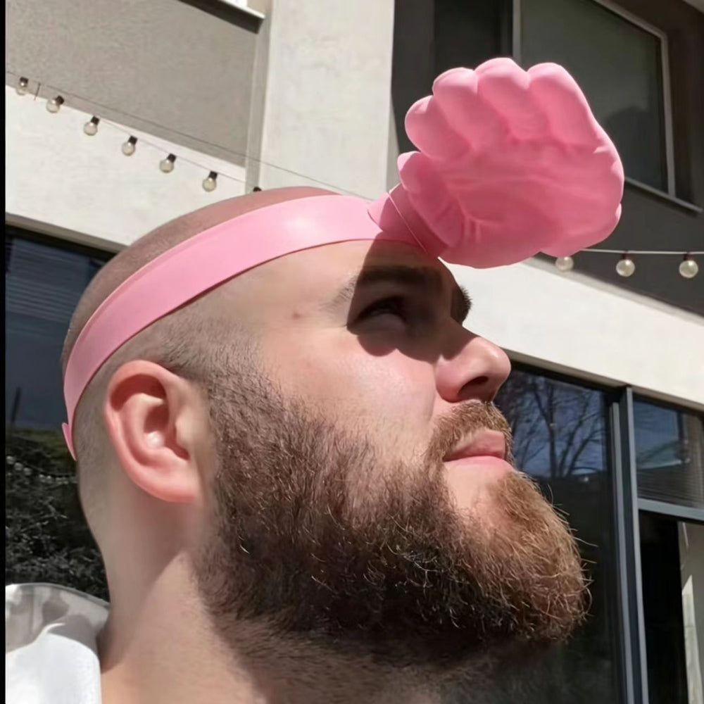 Influencer-approved palm-sized sun hat - 3d printed, adjustable, funny & creative headband sun hat - 3d one-piece dropshipping available