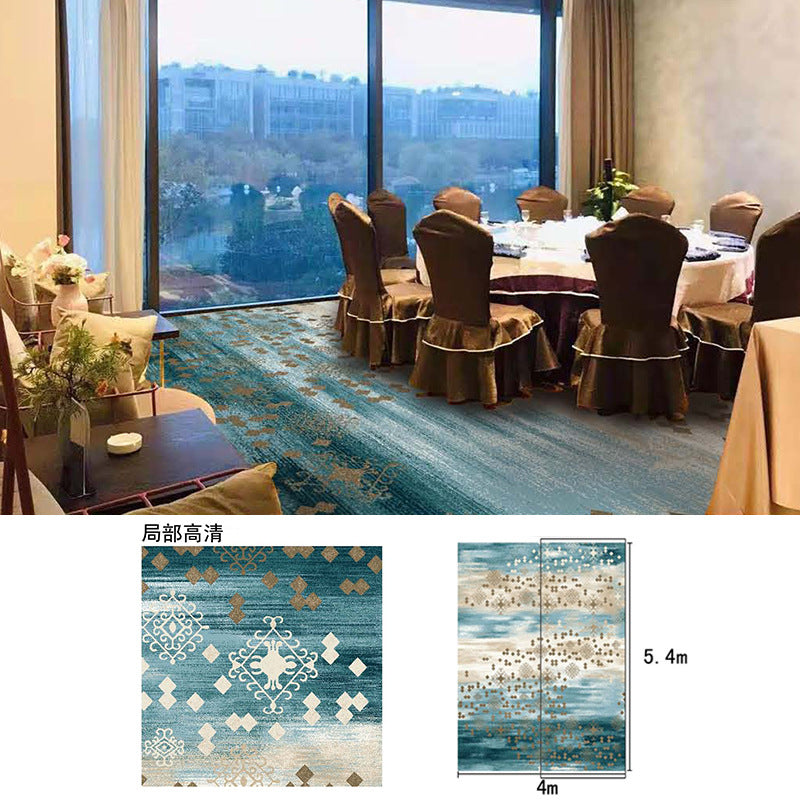 Hotel lobby carpet, 1000g nylon, fire-retardant, thickened area rug for banquet halls, restaurants, conference rooms, and reception areas