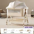 Baby crib movable portable cradle bed foldable multi-function rattle bed bb bed newborn patchwork large bed
