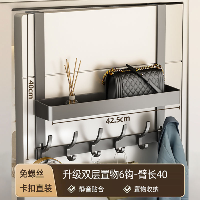 No punching door back hook hanger coat hook storage rack clothes storage rack artifact door back wall hook dormitory