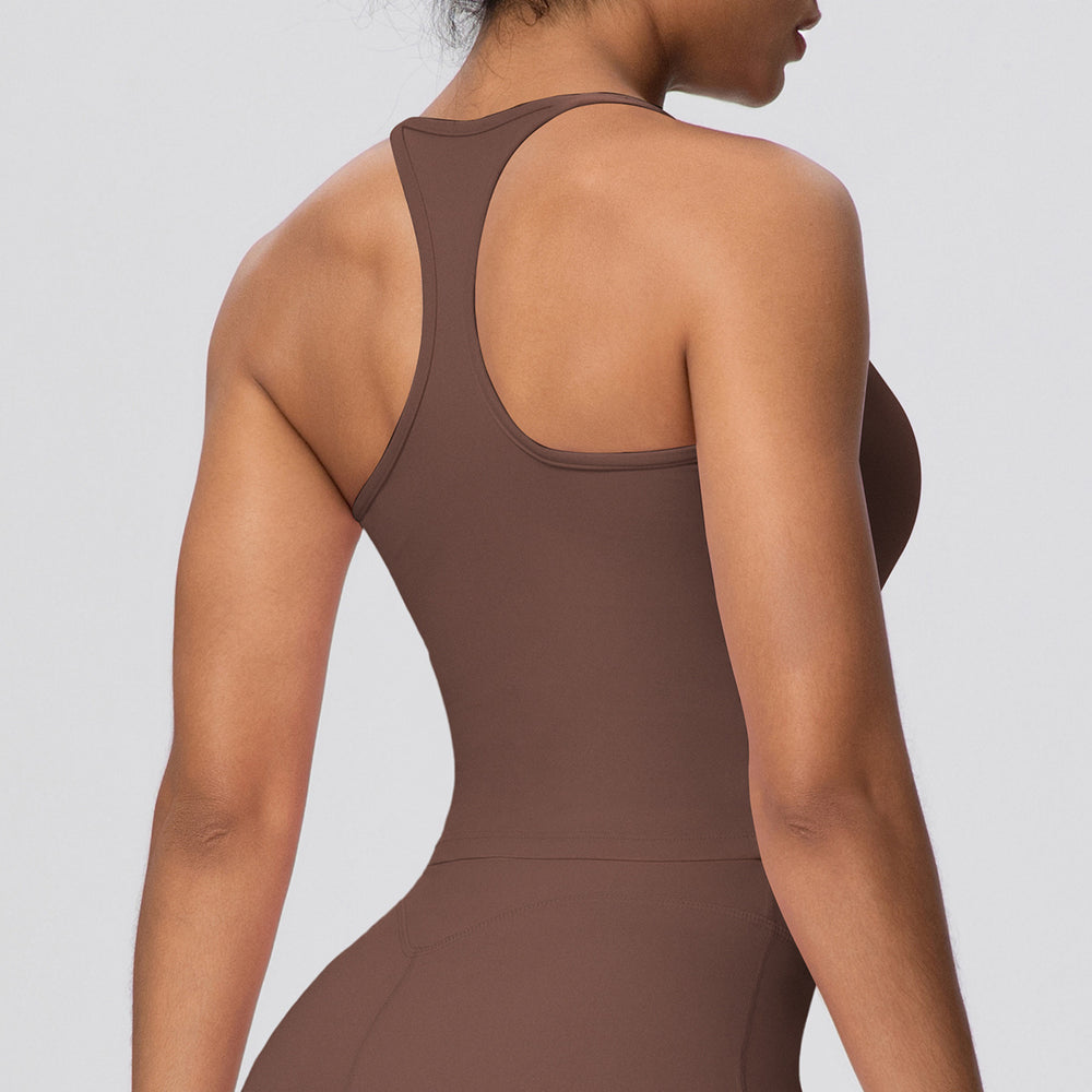 fashionpure color tight high elastic i-shaped back sports intimates running fitness yoga wear bra tops for women