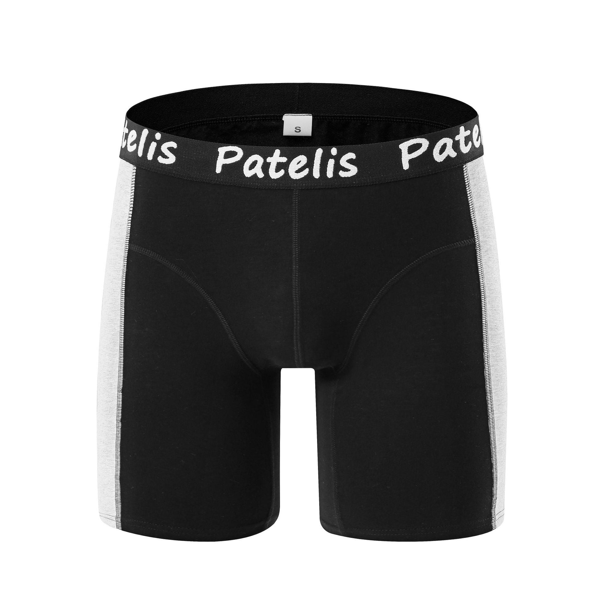 Men's large-size underwear long-leg boxers large-size cotton underwear contrasting color breathable boxers