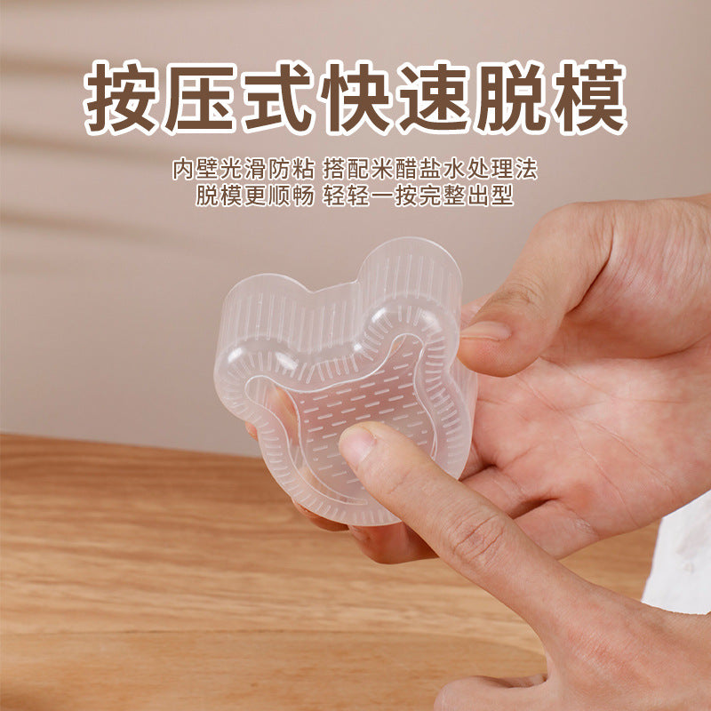 Creative cartoon triangle rice ball mold - household rice ball maker for kids' bento boxes - wholesale nori sushi molds