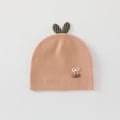 Cherry bow baby hat (coffee color)