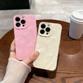 Matte pleated suitable for iphone16pro all-inclusive mobile phone case apple 11/xr anti-fall simple soft protective case 14