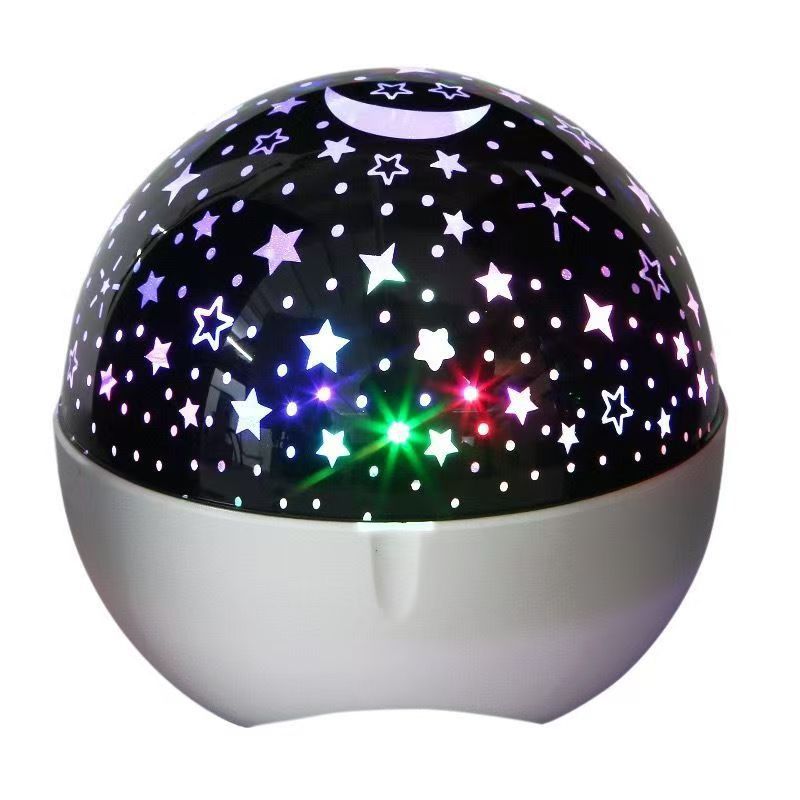 Starry sky projector lamp - bedroom ceiling eye protection mini night light with bluetooth speaker - romantic gift for her