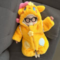 Baby cartoon clothes winterthickenedheattech jumpsuit baby winter clothes super cute rompersfleece-lined haki rompers