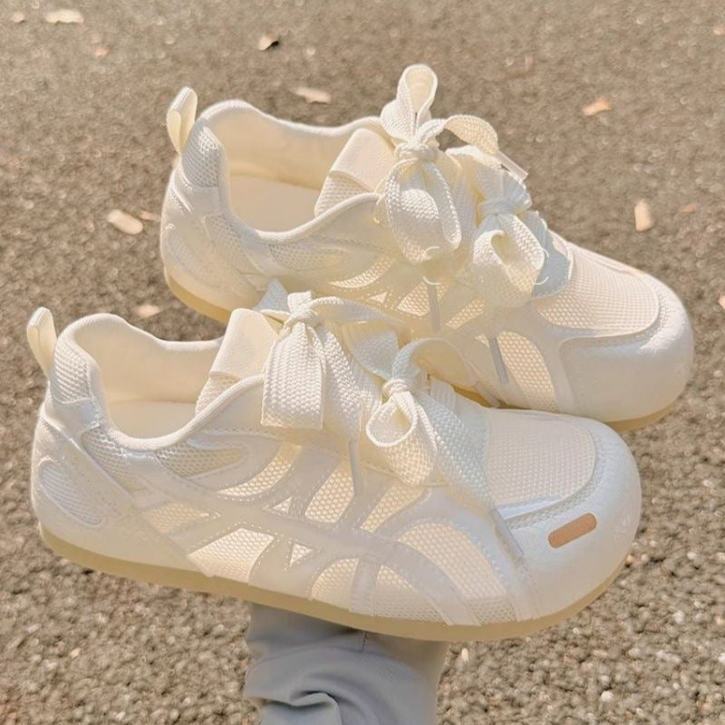 Hollow breathable white shoes women's 2026new arrivalsummer mesh german training soft bottom not tired feet casual sports