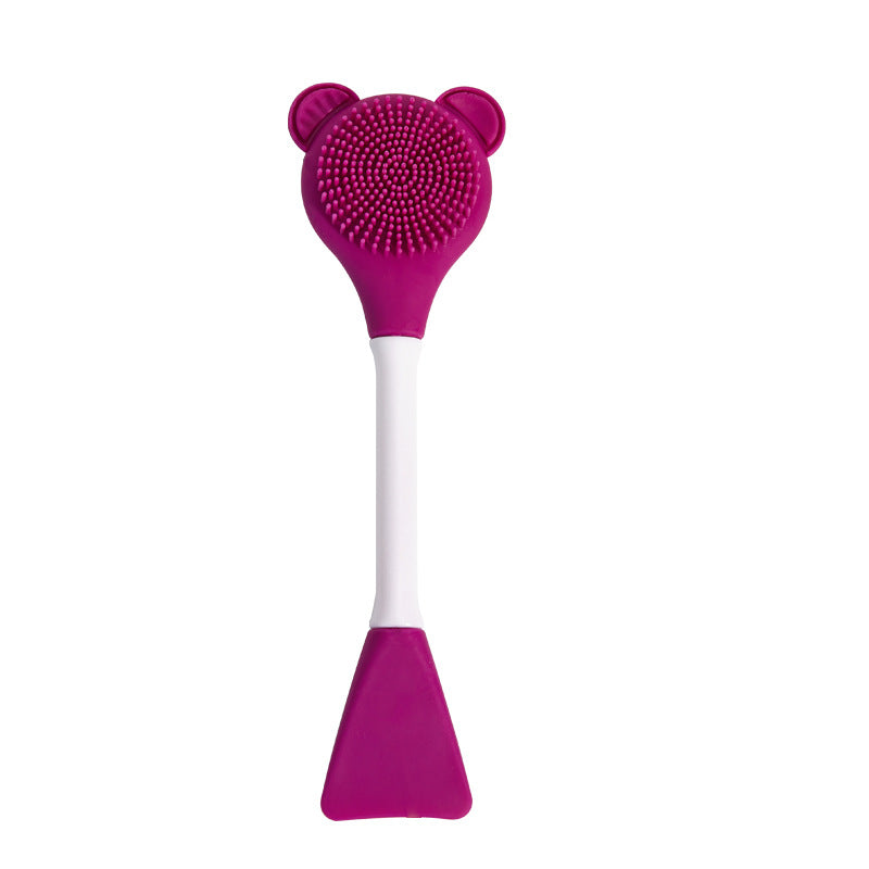 Directly from the manufacturer, double head dual-purpose silicone mask brush DIY mask homemade mold adjustment stick face cleaning tool