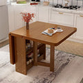 Foldable dining table - compact, modern, and versatile rectangular table for small spaces - portable dining table