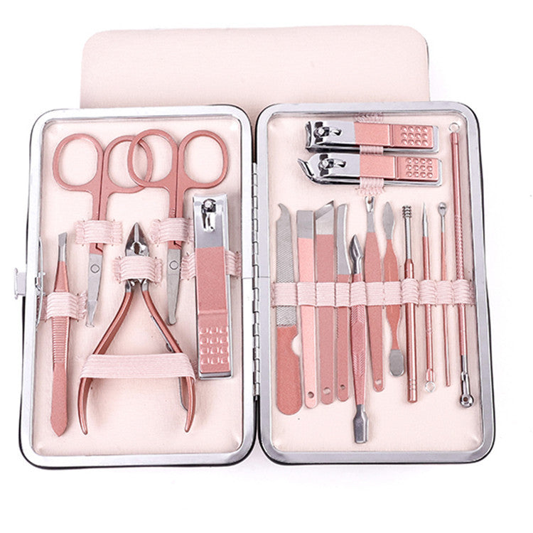 New nail art set manicure kit 7-piece logo pedicure scissors care tools gift set