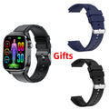 Ultra-long battery life non-invasive blood glucose smartwatch with precision monitoring of internal organ health, uric acid, blood pressure, and lipid levels, featuring bluetooth calling