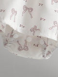 cross-border exclusive: sweet bow embroidered baby romper - triangle bodysuit/hoodie