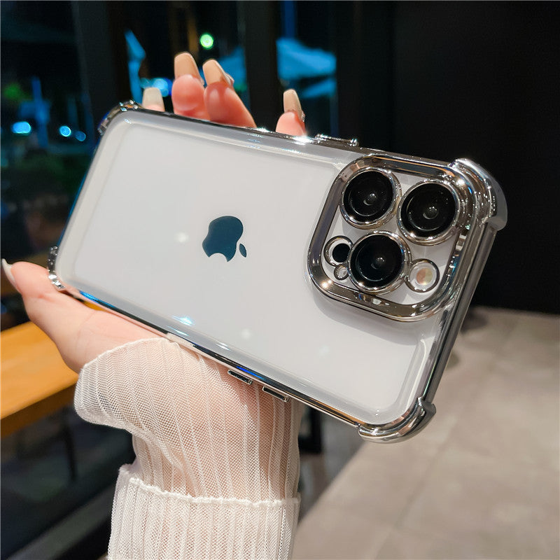 All-inclusive lens film four-corner airbag apple 17 mobile phone case suitable for iphone14 anti-fall 13promax protective cover