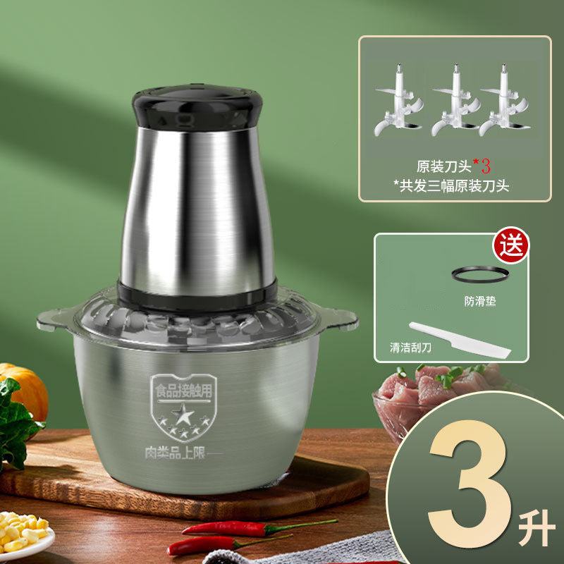 stainless steel meat grinder small for home mixer dumpling meat filling large capacity automatic food processor wholesale