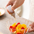 Four-piece seasoning set: transparent sauce dispenser bottles for outdoor bbq, kitchen spice jars, and condiment containers
