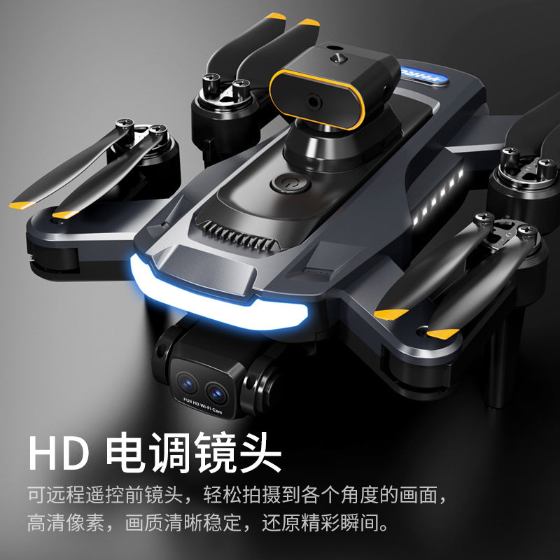 p17 drone with auto-return, brushless motor, obstacle avoidance, remote control aircraft, hd aerial photography, and optical flow positioning quadcopter