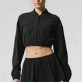 cool cloth sportswear casuallong sleevesfashion quick-drying tops short skirt zipper sun protection clothing breathable outwear summer