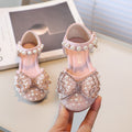 Vancahao girls' princess shoes - new soft-soled sandals for babies, kids' summer bowknot pearl single shoes for little girls