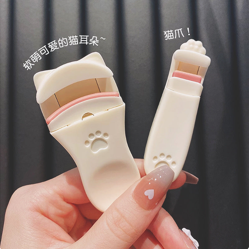 Snow belle eyelash curler cat claw wide angle frameless long-lasting hair-styling partial eyelash curling handy gadget sunflower hot style