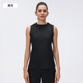 Simple round neck sleeveless tank top women's slim fit vest base layer top comfortable breathable activewear d26020