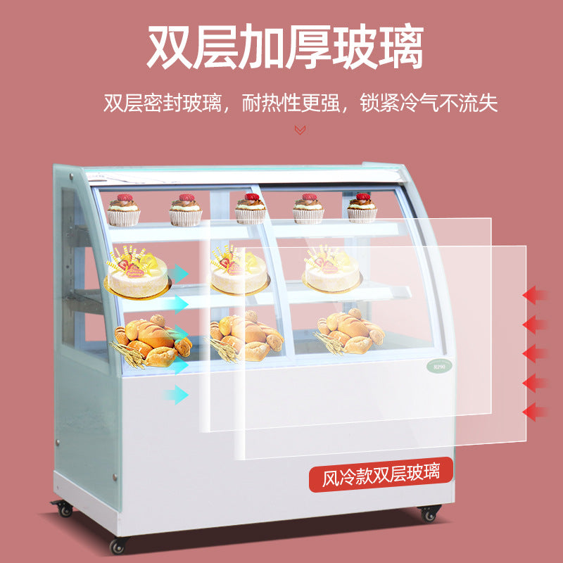 Commercial cold dish cabinet, delicatessen, braised duck neck cabinet, large-capacity curved right-angle fresh-keeping refrigerated display cabinet, ordering cabinet