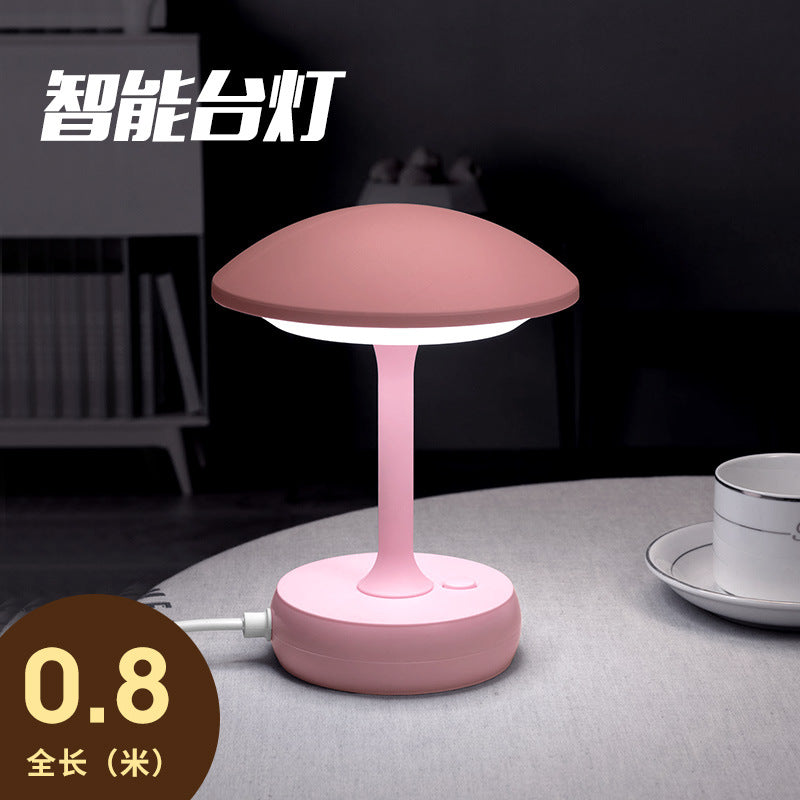 Remote control led lamp with switch socket plug - perfect for bedroom, dorm, desk, bedside table, eye protection, and night light