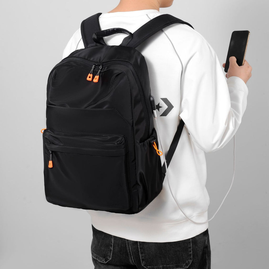 New fashion student schoolbag anti-splashing Oxford cloth leisure travel backpack men's and women's computer double back