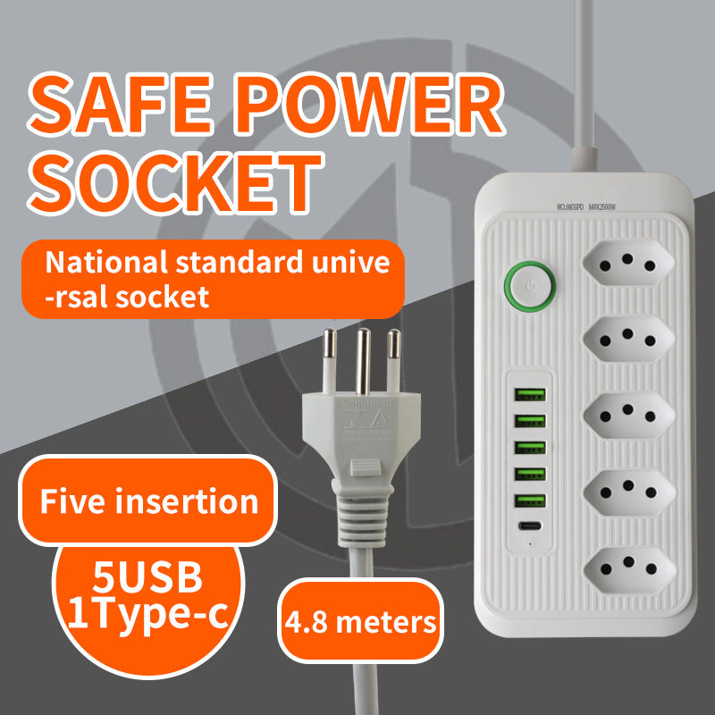 3-position 4-position 5-position socket usb power strip power strip brazilian socket south american socket paraguay socket