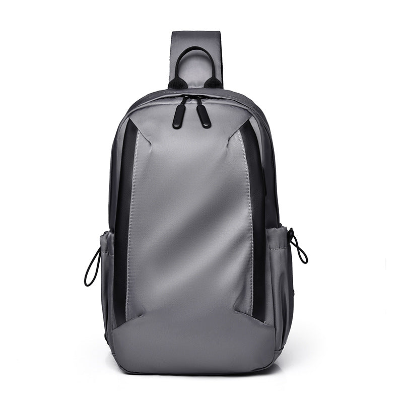 New small backpack men's breast bag casual portable messenger bag light mobile phone bag shoulder bag sports chest bag oblique