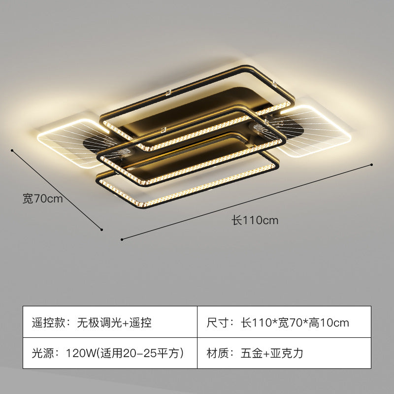 2025 new atmospheric light luxury living room light ceiling light master bedroom lighting combination whole house package simple and modern