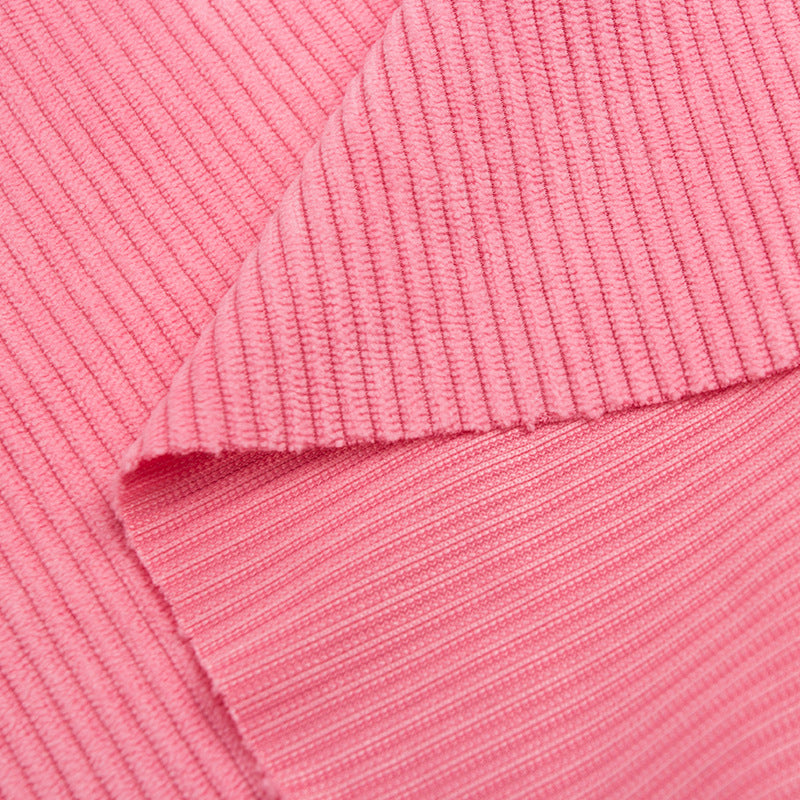 Elastic warp knitted 8 corduroy fabrics, all-polyester 8-pit corduroy bags, sofa throw pillows, clothing strips