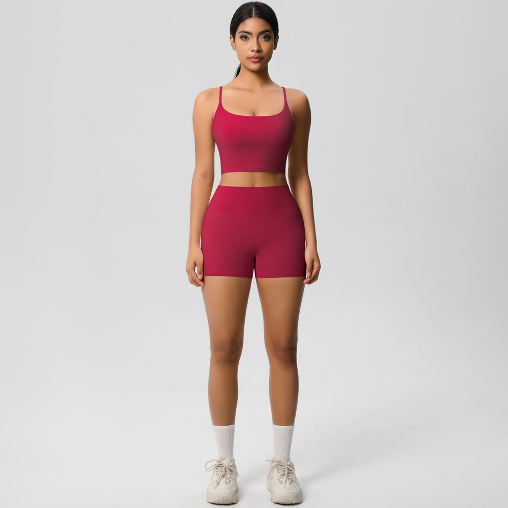 Spring/summer outdoor casual running yoga outfit set - new cloud-like quick-dry compression sportswear set for running and fitness