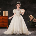 Exportgirl dress trailingaccessible luxuryniche style flower girl wedding dress evening dress catwalk catwalk performance clothes in stock batch