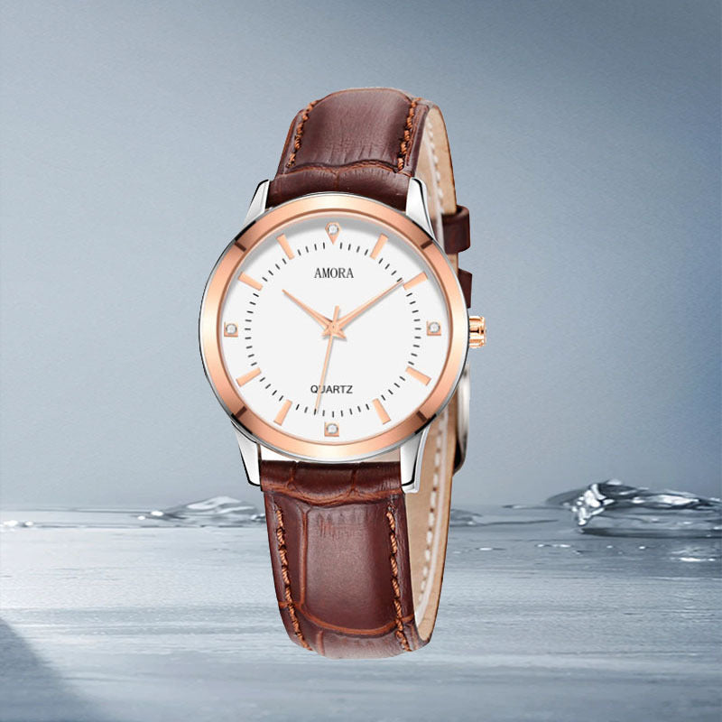 Douyin live ladies' watch couple's watch leather belt fashion watch fashion elegant men's quartz watch wholesale