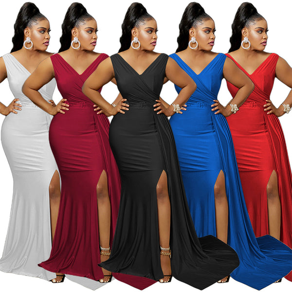 S390485 Cross Border  eBay Women's Ball Dress Evening Dress Elegant Sexy Mopping Dress Women