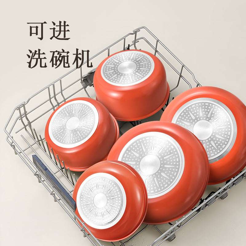 Lanya cross-border detachable kitchenware neutral frying 5-piece set wok medical stone non-stick suit pot cooking pot