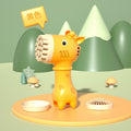 Semi-automatic 2-in-1 fan & bubble giraffe [1 bottle of solution] - yellow