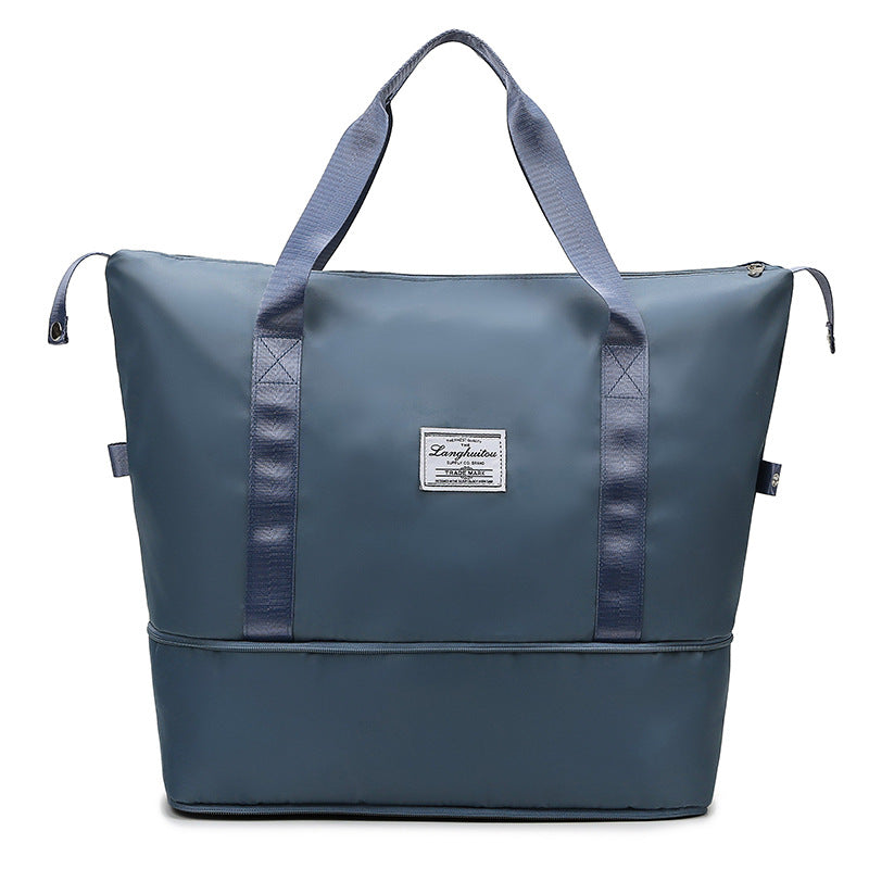 Expandable travel bag wholesale portable wet and dry separation fitness bag swimming yoga luggage bag messenger bag travel bag