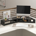 Computer elevated stand monitor bracket desktop bracket office desktop storage shelf workstation corner hole board