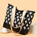 Women's bag 2024 new shoulder bag large capacity handbag fashionable versatile canvas bag commuter tote bag