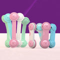 Multifunctional baby anti-pinch drawer lock kidssecurity lock baby protection kids supplies cabinet door bear head lock buckle
