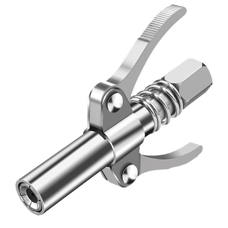 Grease gun nozzle high pressure lock pliers type grease nozzle self-locking electric manual grease nozzle grease machine flat head accessories
